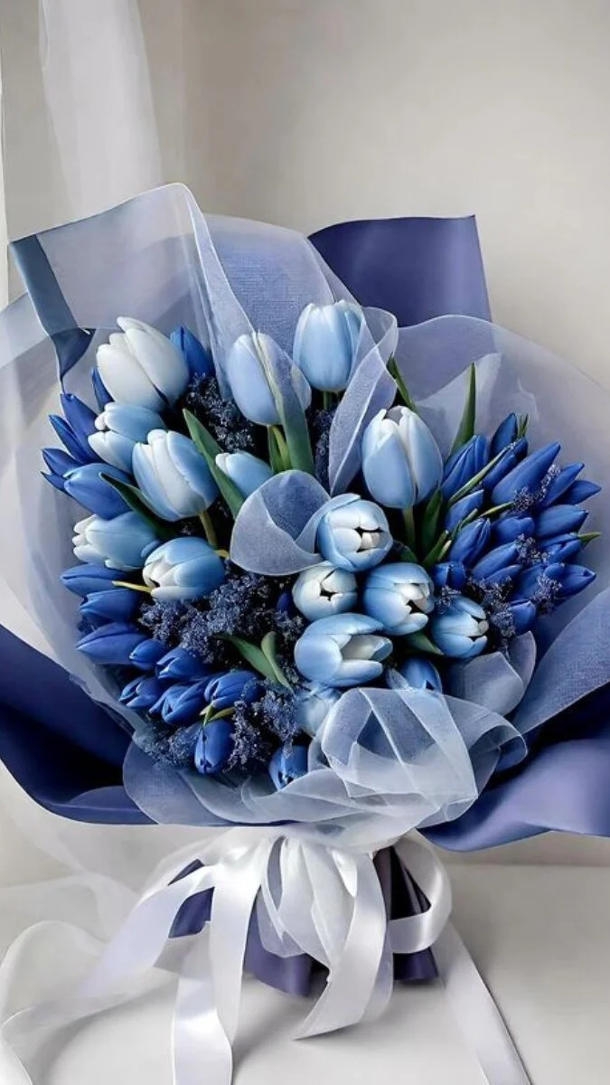 Ảnh nền hoa Tulip xanh 4k (5)