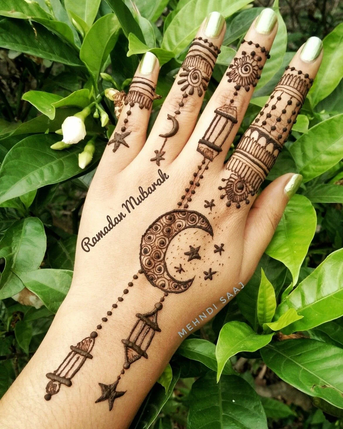 Ảnh gái xinh henna Ramadan nhà thờ Hồi giáo trăng đèn